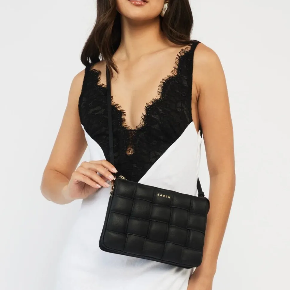 Saben - Tilly's Big Sis Crossbody - Black Woven