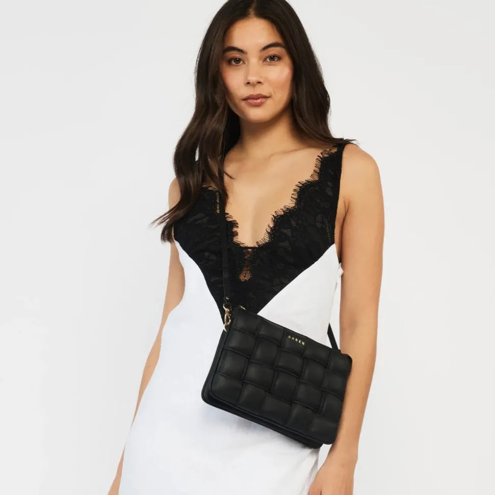 Saben - Tilly's Big Sis Crossbody - Black Woven