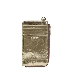 Saben - Winona Card Holder - Light Gold Crinkle