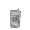 Saben - Winona Card Holder - Silver Crinkle