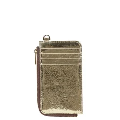 Saben - Winona Card Holder - Light Gold Crinkle