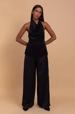Satin Fever Pant - Black