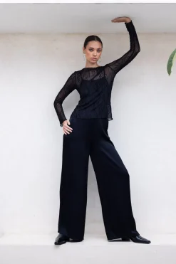 Satin Fever Pant - Black
