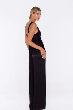 Satin Fever Pant - Black