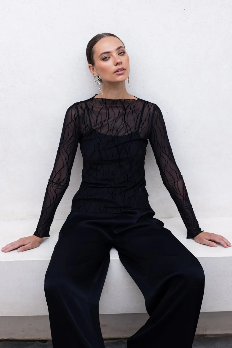 Satin Fever Pant - Black