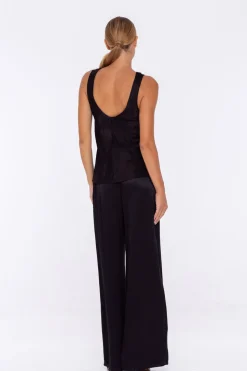 Satin Fever Pant - Black