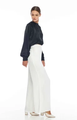Satin Fever Pant - Ivory