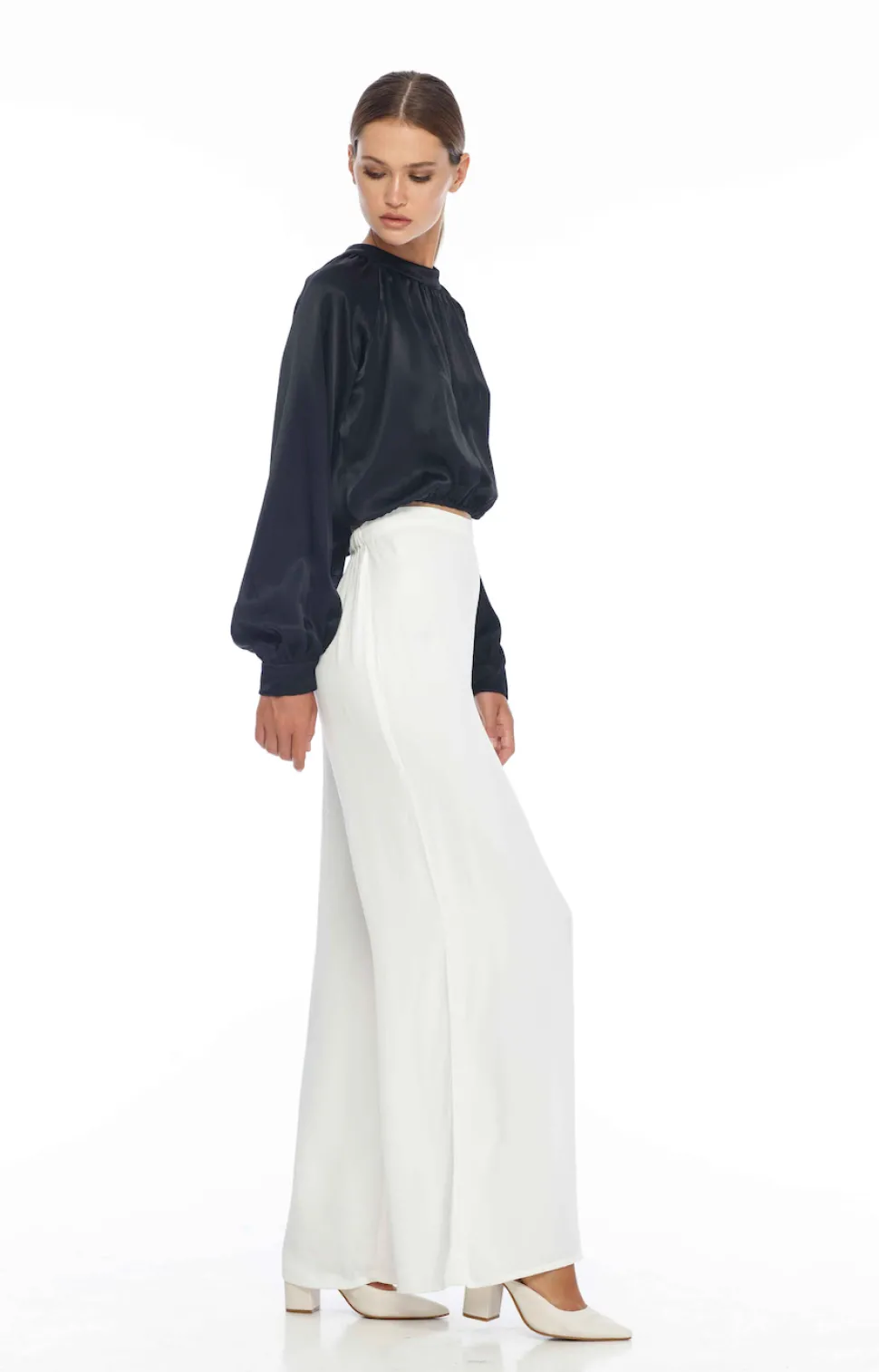 Satin Fever Pant - Ivory