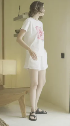 Say So Tee - White with Pink/Red Peppa Hart Flower