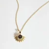 Silver Linings - Solace Necklace - Gold/Garnet