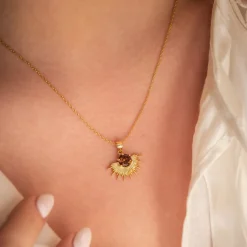 Silver Linings - Solace Necklace - Gold/Coffee