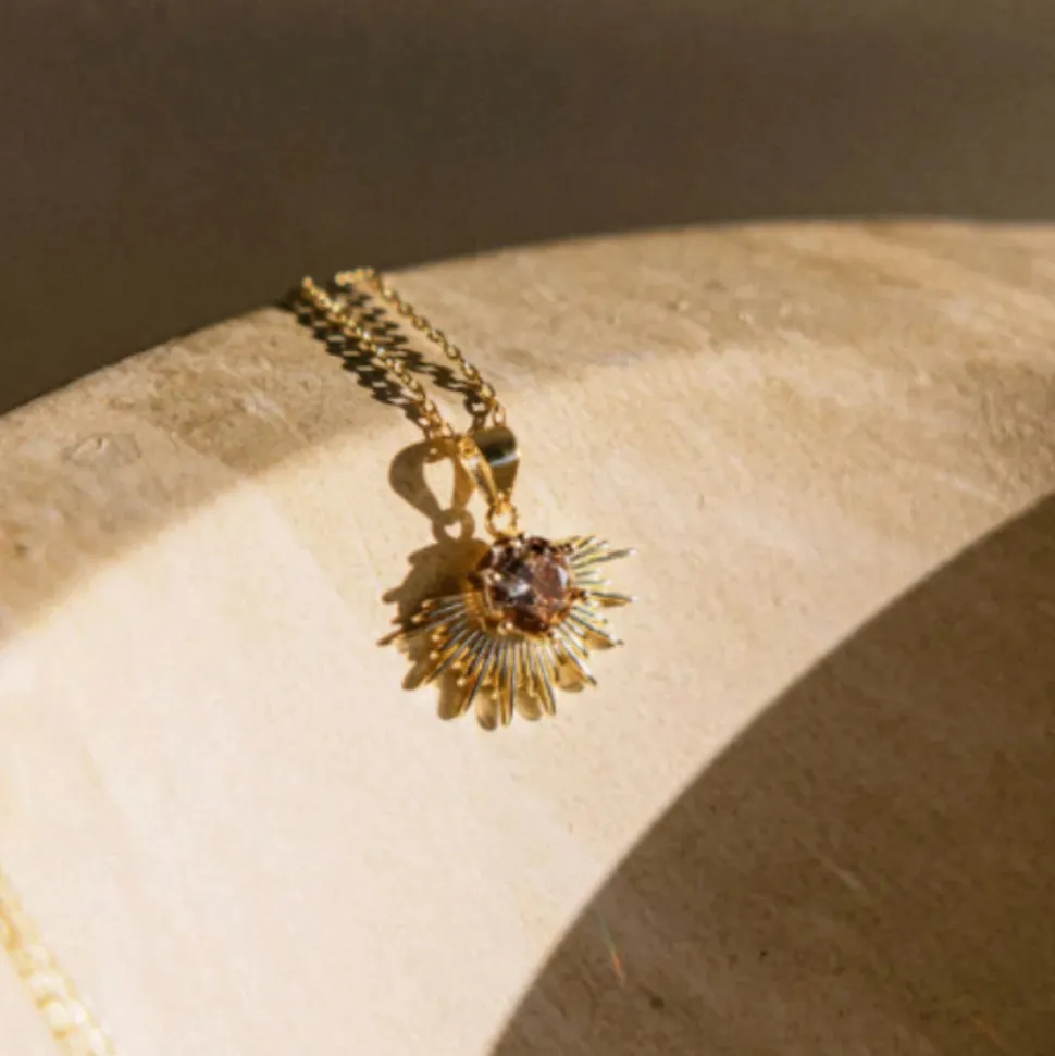 Silver Linings - Solace Necklace - Gold/Coffee