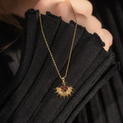 Silver Linings - Solace Necklace - Gold/Coffee