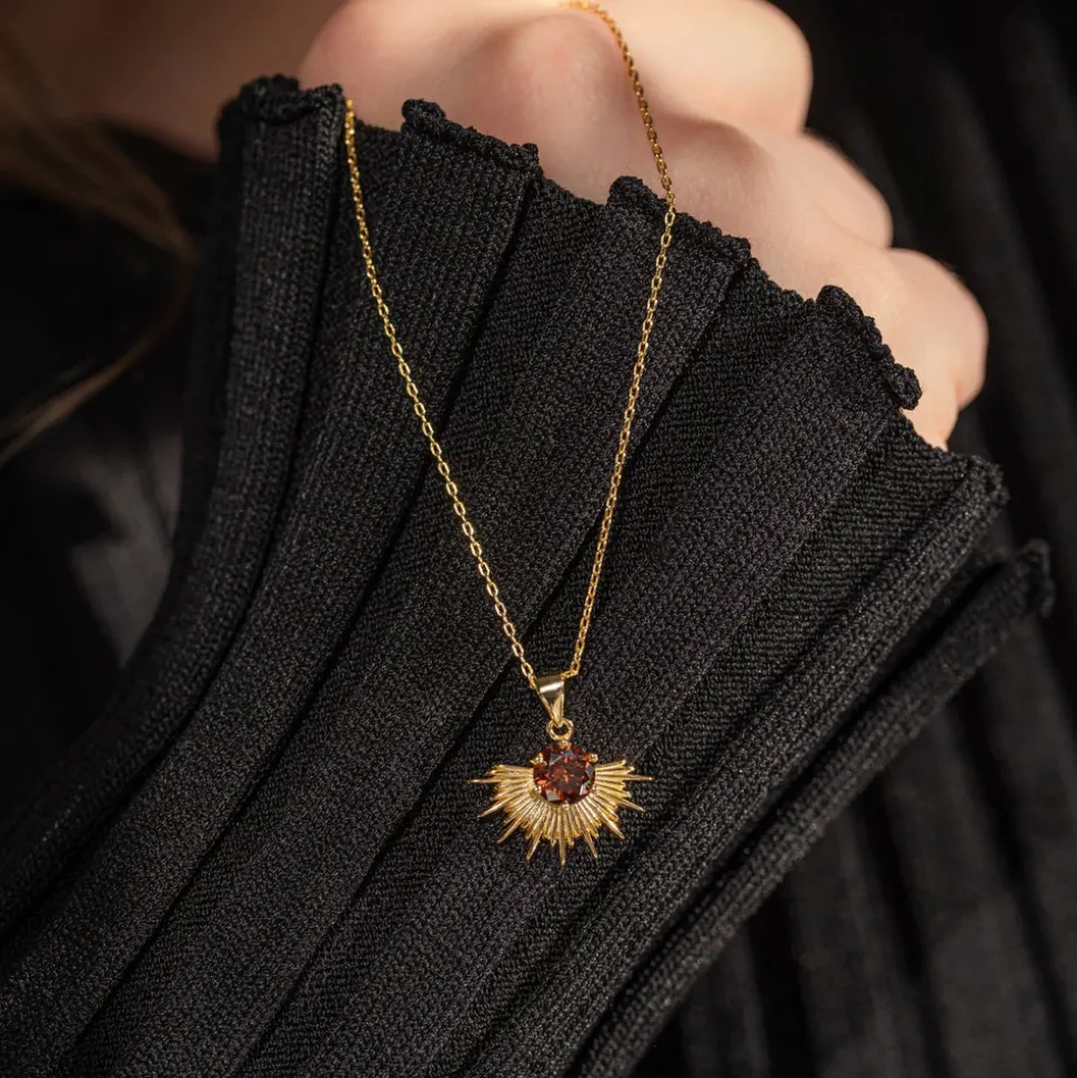 Silver Linings - Solace Necklace - Gold/Coffee