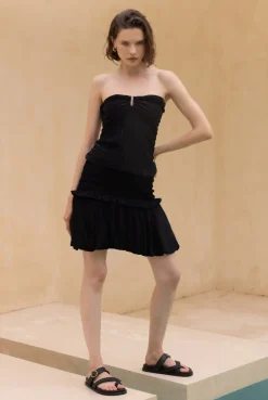 Tender Hearts Mini Skirt - Black