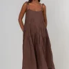 When Time Stood Still Dress - Chocolate