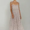 When Time Stood Still Dress - Choc with White/Alyssa Nude/Black Mini Peppa Hart Floral